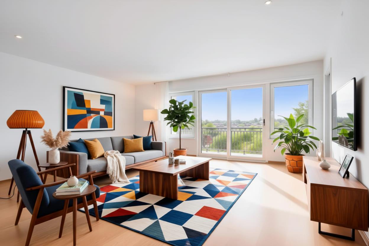 Après rénovation à Levallois-Perret — Séjour haussmannien restauré