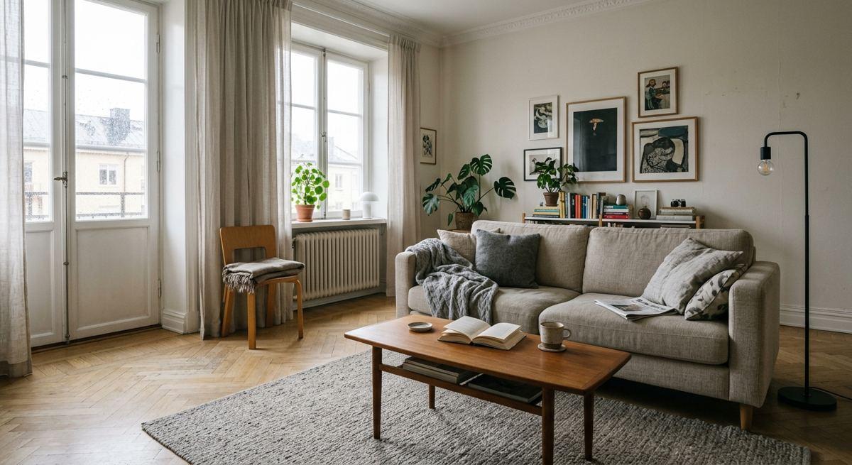 1. Scandinavian living room / 1. Salon scandinave
